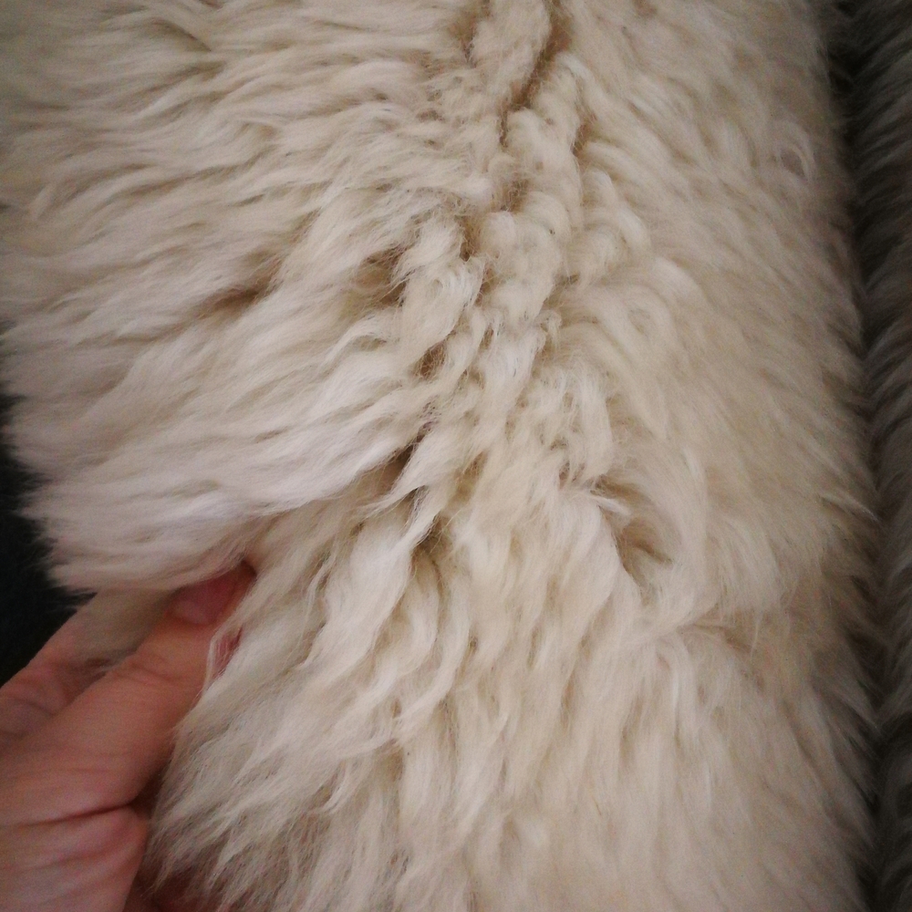 SOLD Lilli Ann vintage 100% wool and sheepskin Princess/swing style wrap coat - Picture 9 of 14